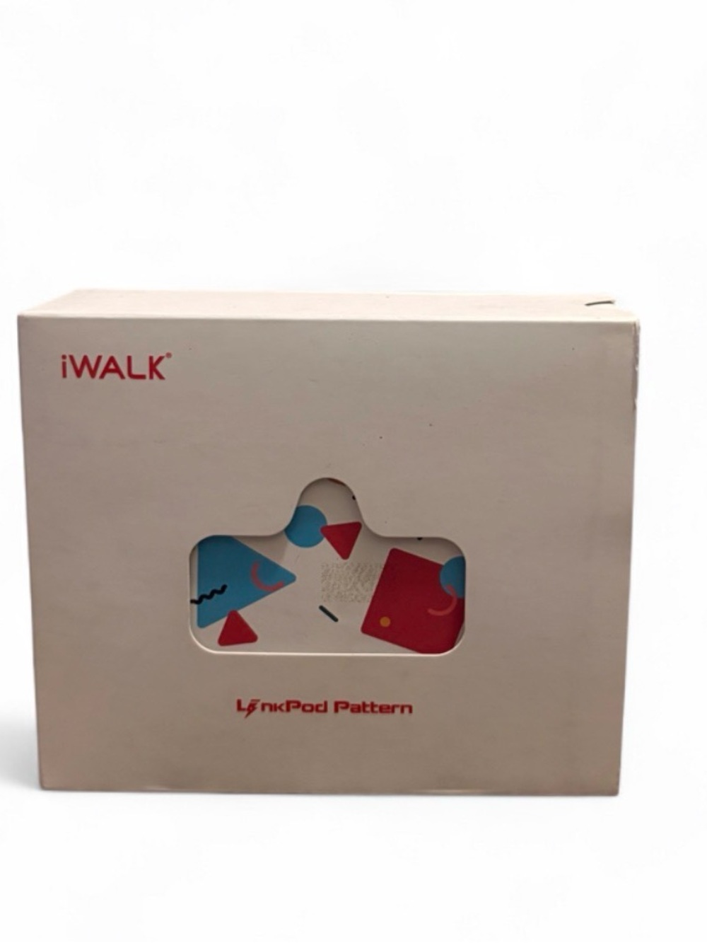 LinkPod Pattern Portable Charger - purple with White, Blue & Red Accents